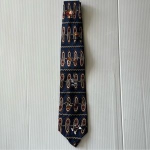 Looney Tunes Vintage 1995 Mania Navy Blue Tie